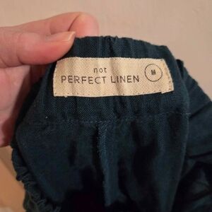 notPERFECTLINEN Dark Green Pants